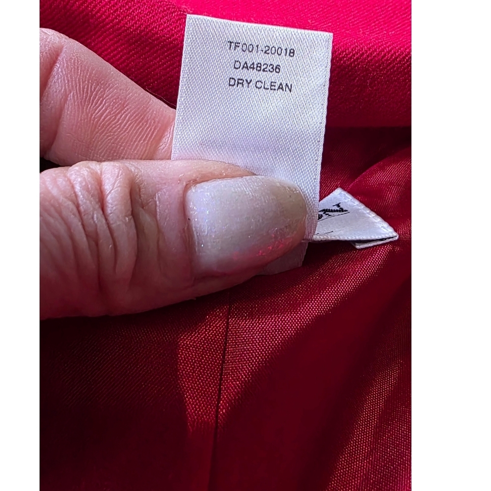 Pendleton Vintage Red Virgin Wool Blazer Made in USA Size 16 - Picture 12 of 14